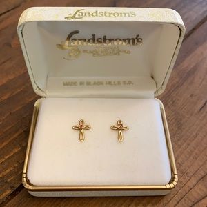 Landstrom’s Cross Black Hills Gold Earrings